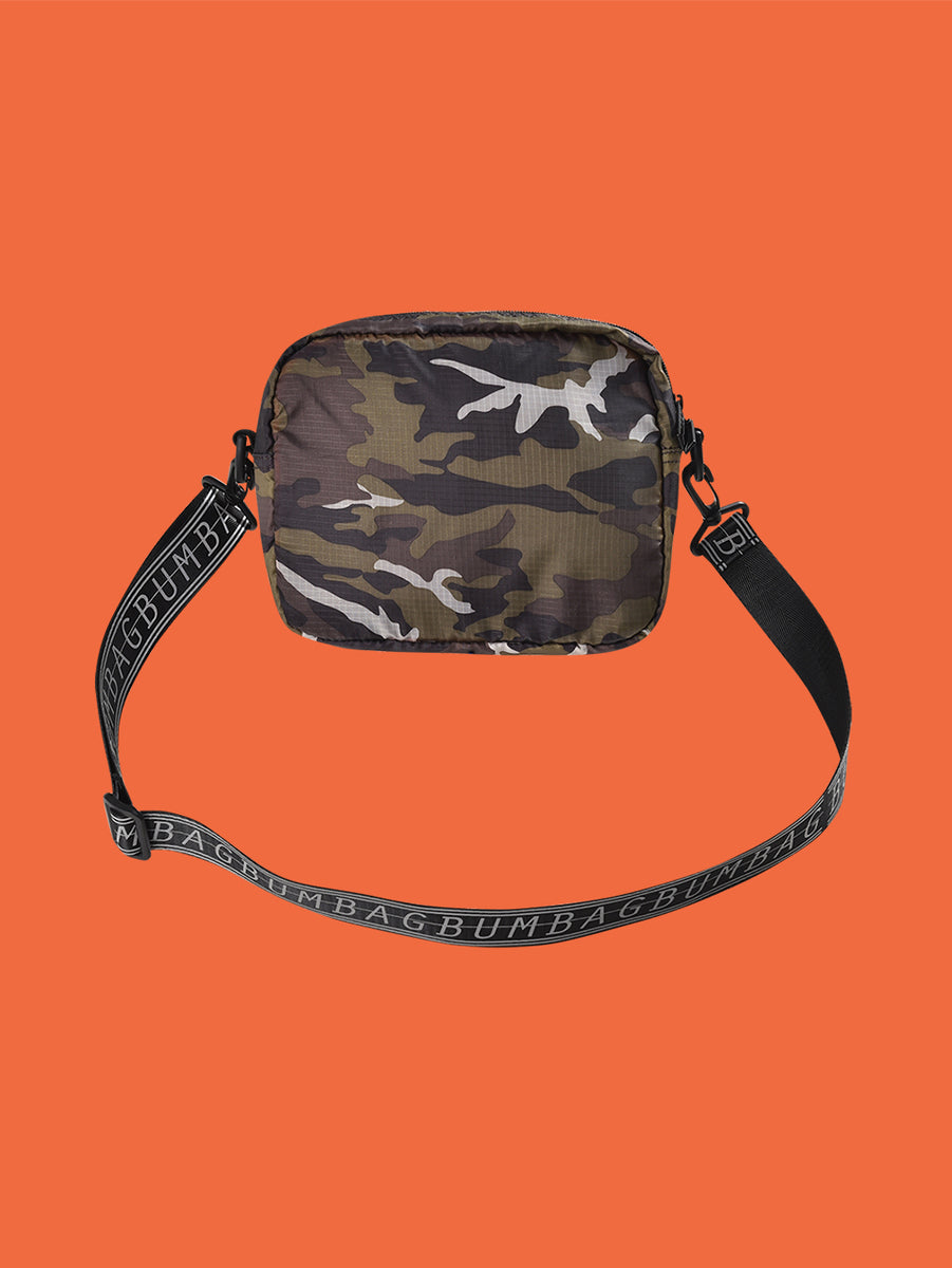 Camo Faux Leather Crossbody Purse